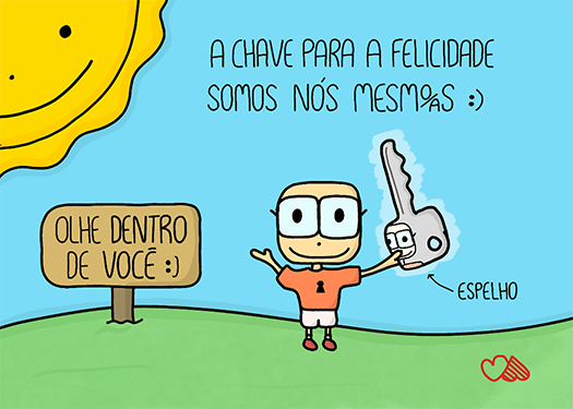 A chave da felicidade [frente]